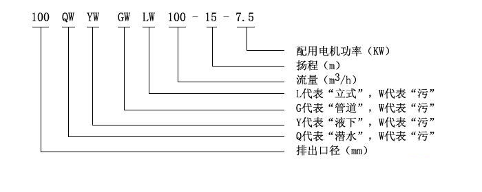 LW型直立式無堵塞好色先生APP下载安装型號意義